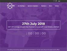 Tablet Screenshot of lincolnbusinessclub.co.uk